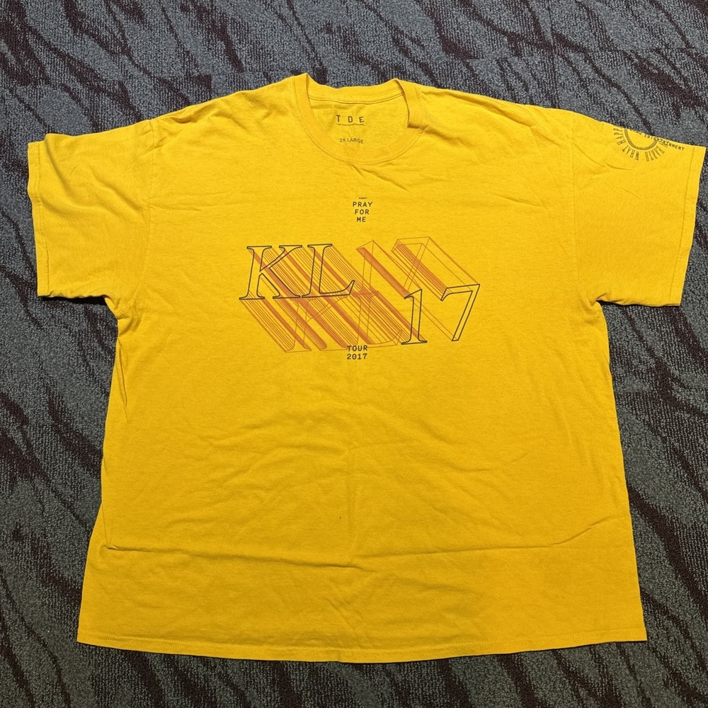 Kendrick Lamar - 2017 Pray For Me Damn Tour - Top Dawg Entertainment T Shirt 2XL